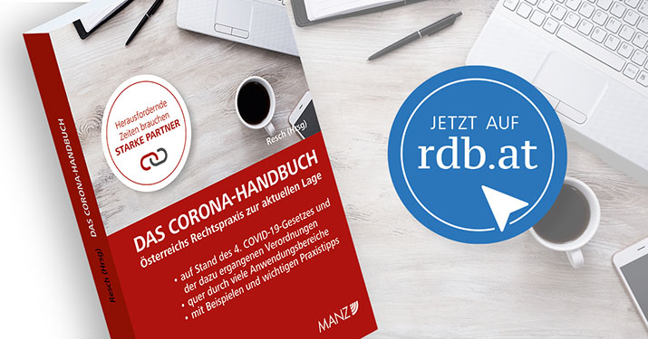 Neu in der RDB: Corona-Handbuch  » rdb.at/corona-handbuch